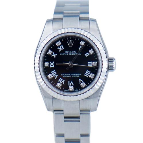 Rolex Oyster Perpetual Lady 26 176234 uit 2015, Sieraden, Tassen en Uiterlijk, Horloges | Dames, Polshorloge, Gebruikt, Rolex
