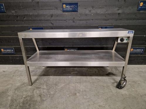 Etagère verwarmd | warmtebrug | 2 niveaus | 112 cm, Zakelijke goederen, Horeca | Keukenapparatuur, Gebruikt, RVS Meubilair