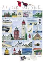 Kunstdruk Sabine Gerke - An der Ostsee 50x70cm, Verzenden, Nieuw