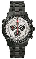 Swiss Alpine Military 7078.9172 chronograaf heren horloge 45, Nieuw, Overige merken, Staal, Staal