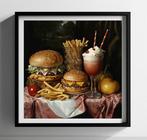 Henevor - Modern Still Life: Fast Food & 17th-Century