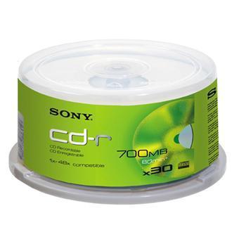 Sony CD-R 80min 700MB 30 stuks op spindel, Computers en Software, Beschrijfbare discs, Verzenden