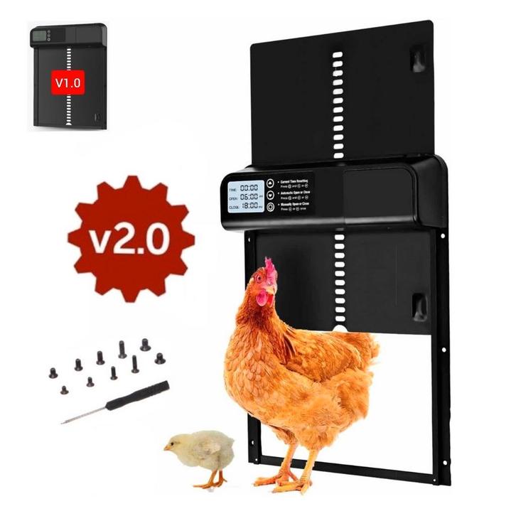 Premium Automatische Kippendeur diverse modellen elk budge, Dieren en Toebehoren, Pluimvee | Toebehoren, Kippenhok of Kippenren