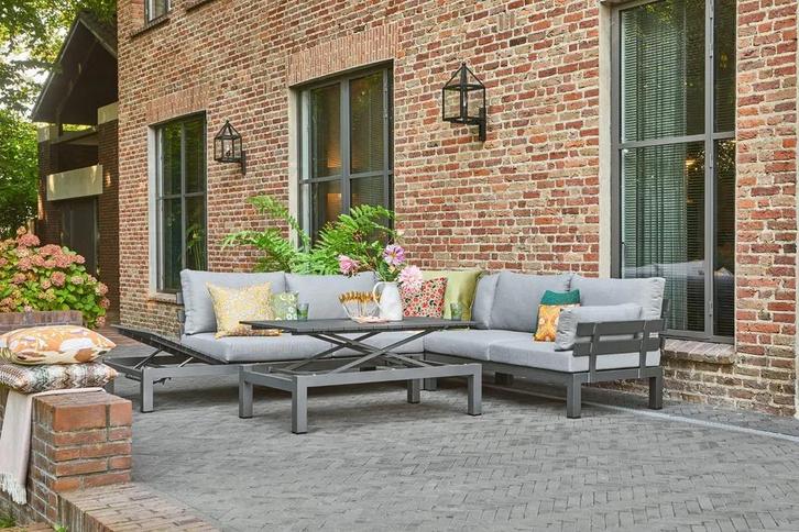 Breez Vita flexibele loungeset met tafel 80x80cm |, Tuin en Terras, Tuinsets en Loungesets, Ophalen of Verzenden