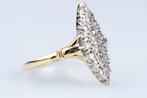 Ring - 18 karaat Geel goud - 0.02ct. tw. Diamant, Sieraden, Tassen en Uiterlijk, Ringen, Nieuw