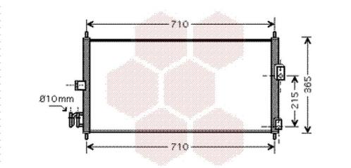 LUCHTCONDENSATOR VOOR NISSAN ALMERA TINO V10 2000-2006, Auto-onderdelen, Airco en Verwarming, Nieuw, Ophalen of Verzenden