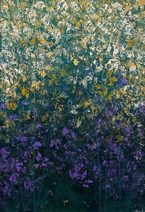 Mara. J XL - NO RESERVE Lilac Horizon, Antiek en Kunst, Kunst | Schilderijen | Modern