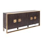*WOONWINKEL* Kare Design Osaka Dressoir Messing En Donker Ho, Huis en Inrichting, Verzenden, Nieuw