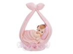Taarttopper Baby Meisje In Sjaal 11cm, Verzenden, Nieuw