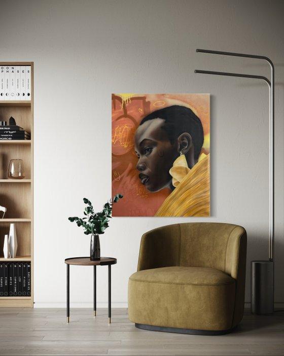 Hiones (XX-XXI) - Gold Verses (U.V. Effects), Antiek en Kunst, Kunst | Schilderijen | Modern