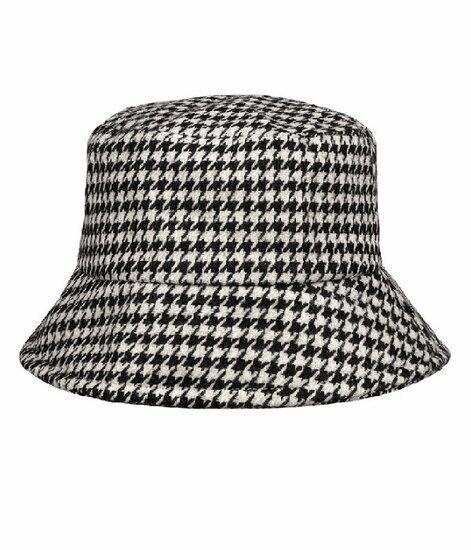 Bucket Hat Hoedje – Ruit Patroon – One Size – Wit Zwart, Kleding | Dames, Hoeden en Petten