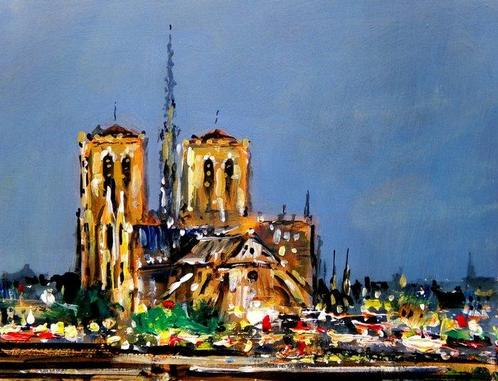 Denis Pascal dit Roy (XX-XXI) - Paris et Notre-Dame, Antiek en Kunst, Kunst | Schilderijen | Klassiek