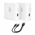 Wandlamp Binnen Set van 2 - Oplaadbaar - Bewegingssensor, Verzenden, Nieuw, Kunststof, Kastverlichting, wandverlichting, nachtlampje