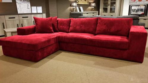 Loungebank Loenen - loungebanken - Rood, Huis en Inrichting, Banken | Sofa's en Chaises Longues, Nieuw, Stof