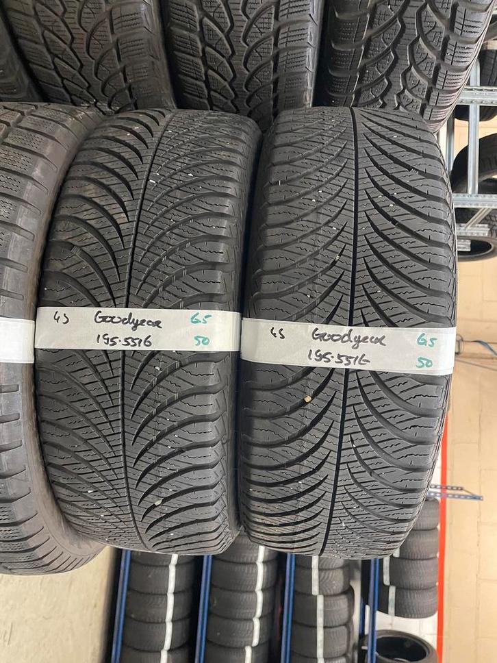 195-55-16 Goodyear ALL SEASON 6.5mm Incl Montage 195 55 16, Auto-onderdelen, Banden en Velgen, 16 inch, All Season, 195 mm, Personenwagen