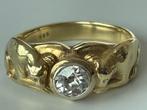 Ring - 14 karaat Geel goud - 0.70ct. tw. Diamant, Nieuw