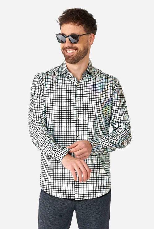 Blouse Discoballer Holografisch Heren, Kleding | Dames, Carnavalskleding en Feestkleding, Nieuw, Ophalen of Verzenden