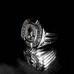 Zilveren heren ring | Praying hands (zilveren ring), Sieraden, Tassen en Uiterlijk, Ringen, Met edelsteen, Gebruikt, Heer, Ophalen of Verzenden