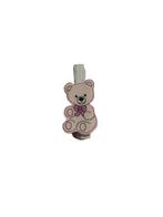 Knijper beer roze 3.2x2cm 8 stuks hout, Ophalen of Verzenden, Nieuw