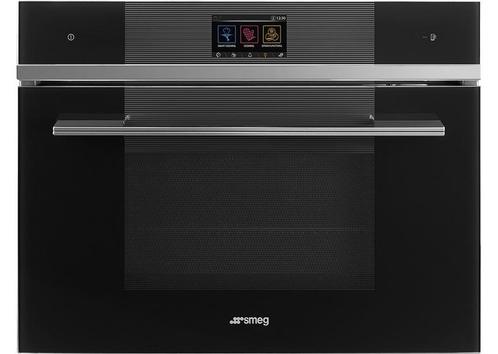 SMEG SF4104WVCPN Stoomoven 41L Zwart inbouw 45 cm A+, Witgoed en Apparatuur, Ovens, Inbouw, Nieuw, Oven met grill, Minder dan 45 cm