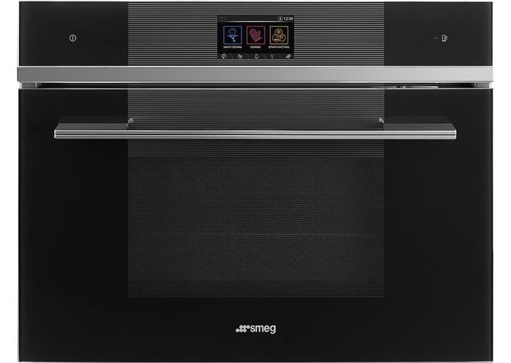 SMEG SF4104WVCPN Stoomoven 41L Zwart inbouw 45 cm A+, Witgoed en Apparatuur, Ovens, Inbouw, Nieuw, Oven met grill, Minder dan 45 cm