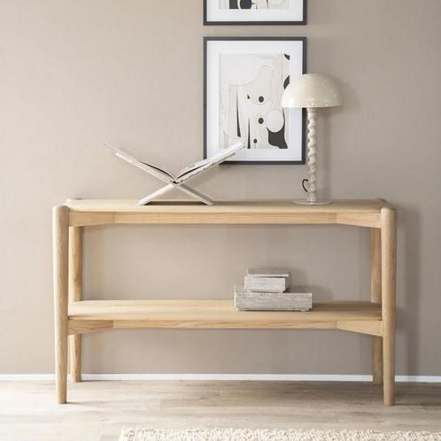 *WOONWINKEL* Eleonora Selbu Design Wandtafel Licht Eiken Hou, Huis en Inrichting, Tafels | Sidetables, Nieuw, Verzenden