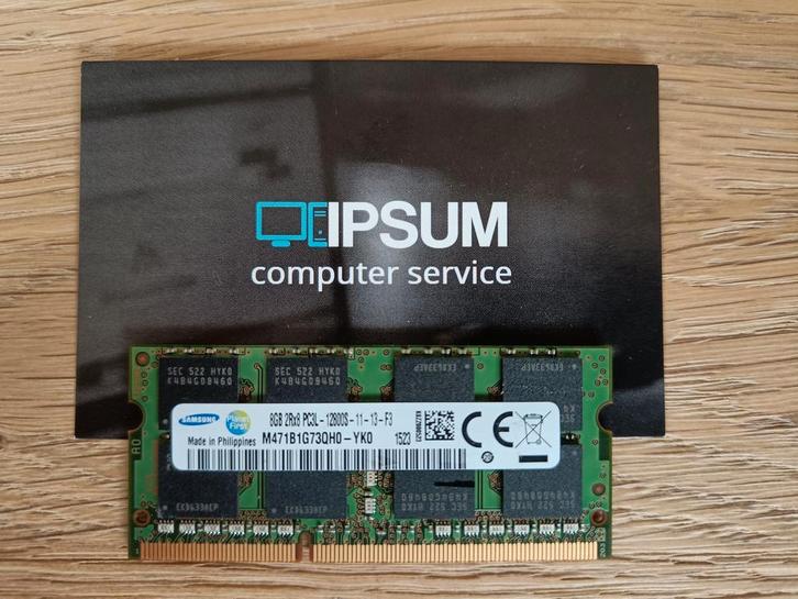 Samsung M471B1G73QH0-YK0 8gb DDR3 SoDimm geheugen, Computers en Software, RAM geheugen, Refurbished, Ophalen of Verzenden
