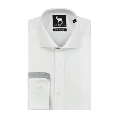 GENTS - Blumfontain NOS wit - S7 37/38, Kleding | Heren, Overhemden, Verzenden