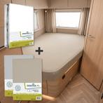 Textielpakket Frans bed - 1 molton met 2 hoeslakens - rechts, Eenpersoons, Verzenden, Nieuw, Wit