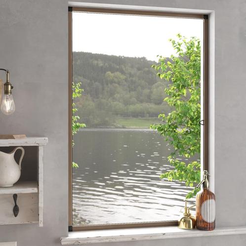 vidaXL Raamhor 80x120 cm bruin, Huis en Inrichting, Stoffering | Gordijnen en Lamellen, Bruin, Nieuw, Verzenden