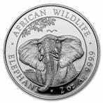 Somalische Olifant 2 oz 2021, Zilver, Losse munt, Overige landen, Verzenden