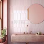 Wandtegel arrow blush pink roze 5x25 wandtegel, Nieuw, Ophalen of Verzenden, 10 m² of meer, Wandtegels