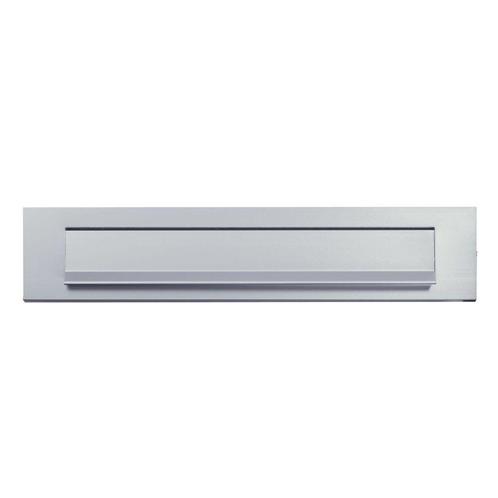 AXA briefplaat recht - aluminium naturel, Tuin en Terras, Brievenbussen, Nieuw, Verzenden