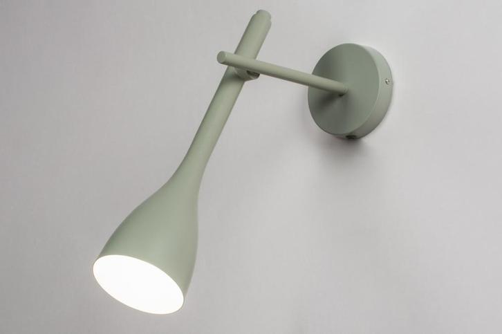 Rietveld Wandlampen - Groen - Metaal, Huis en Inrichting, Lampen | Wandlampen, Verzenden