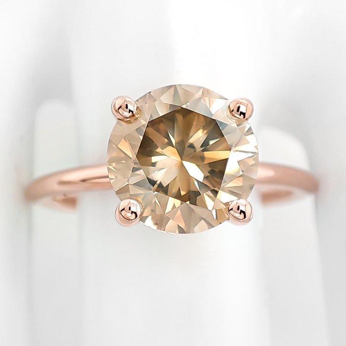Ring - 14 karaat Roségoud - 3.11ct. tw. Diamant (Natuurlijk, Sieraden, Tassen en Uiterlijk, Ringen