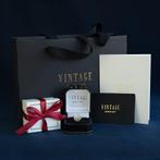 Gouden vintage entourage ring met smaragd en diamant 18 krt, Ophalen of Verzenden, Nieuw