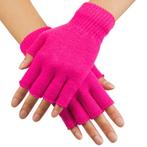 Vingerloze handschoen fluor pink, Kleding | Dames, Ophalen of Verzenden, Nieuw