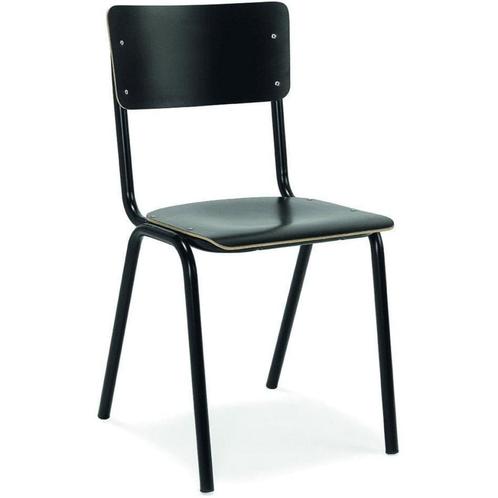 School Eetkamerstoel Workliving - Hout Zwart, Huis en Inrichting, Stoelen, Verzenden