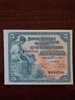 Belgisch-Congo. - 5 francs 1952 - Pick 21 (Zonder