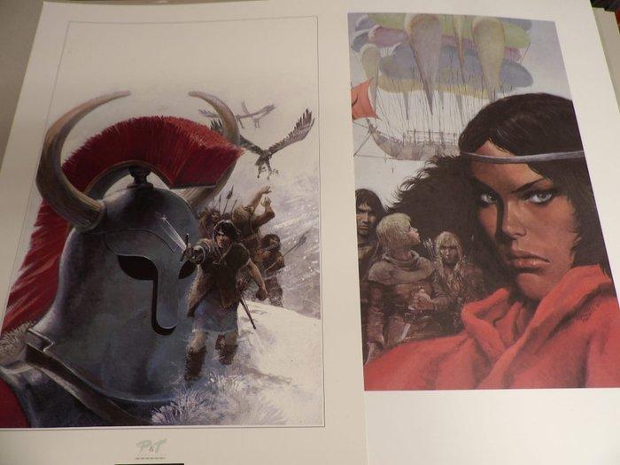 Thorgal - Rosinski - lot met 2x Offset Print - [jaren, Boeken, Stripboeken