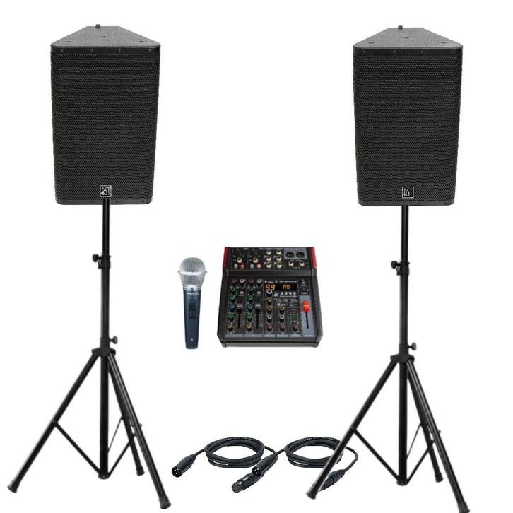 Bst complete zang set 1600 Watt Max, Muziek en Instrumenten, Versterkers | Keyboard, Monitor en PA, P.A., Nieuw, 1000 watt of meer