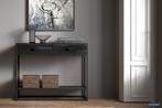 Sidetable Ace Mango hout Zwart (1c), Huis en Inrichting, Tafels | Eettafels, Ophalen of Verzenden, Nieuw