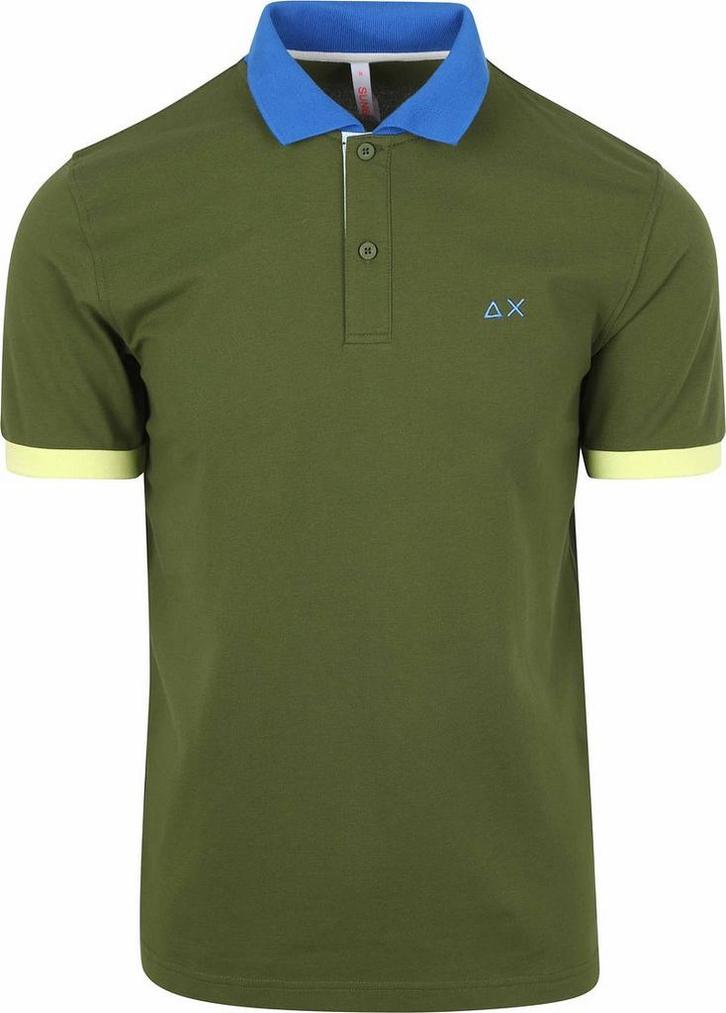 Sun68 Poloshirt Color Way Donkergroen maat XXL Heren, Kleding | Heren, Polo's, Nieuw, Overige maten, Verzenden