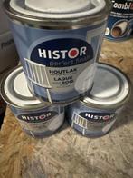 Histor Houtlak Acryl Zijdeglans - WIT - 0,75 liter, Wit, Nieuw, Ophalen of Verzenden, Lak