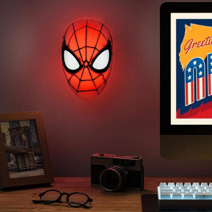 Marvel Spiderman Masker lamp, Huis en Inrichting, Lampen | Overige, Verzenden
