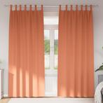 vidaXL Verduisterende gordijnen Terracotta Polyester, Huis en Inrichting, Verzenden, Nieuw, Bruin