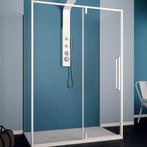 Douchecabine Lacus Murano 130 cm Helder Glas Met Klapdeur, Ophalen of Verzenden, Nieuw, Douche