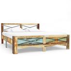 vidaXL Bedframe massief gerecycled hout 140x200 cm, Huis en Inrichting, Verzenden, 140 cm, 200 cm, Hout
