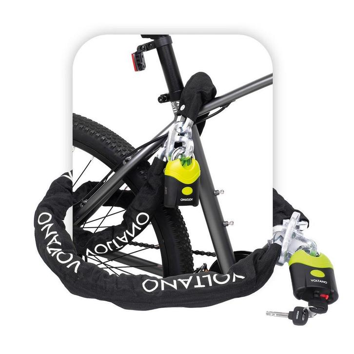 Voltano ART4 Kettingslot - Zwart - 130 CM - ART 4 Slot, Fietsen en Brommers, Fietsaccessoires | Fietssloten, Nieuw, Verzenden