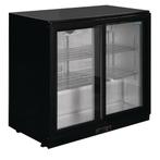2-deurs barkoeling met schuifdeuren | Zwart | 208L | 90(h..., Verzenden, Nieuw in verpakking